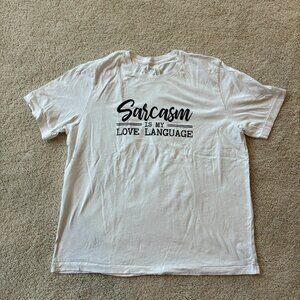 Bella Canvas "Sarcasm Is My Love Language" Short-Sleeve Top T-Shirt